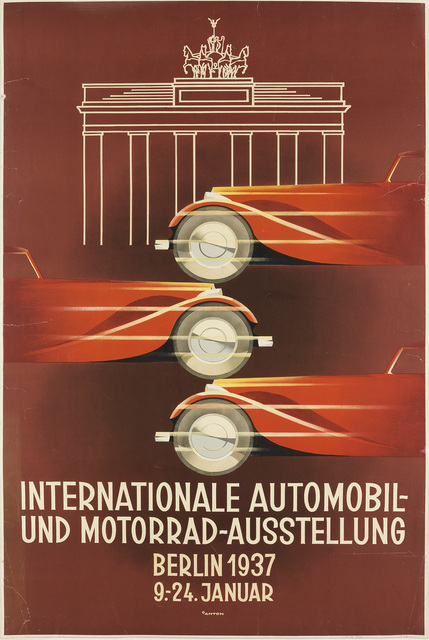 Ottomar Anton, ‘INTERNATIONALE AUTOMOBIL - UND MOTORRAD - AUSSTELLUNG’, 1937, Swann Auction Galleries