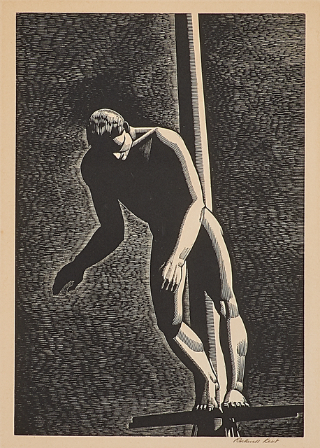 Rockwell Kent, ‘The Diver’, 1931, Print, Wood engraving on paper (framed), Rago/Wright