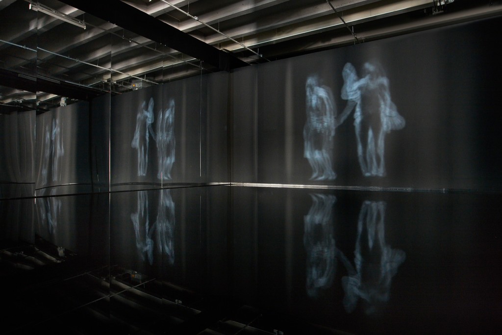 Exhibition view of Céleste Boursier-Mougenot "Acquaalta", Palais de Tokyo (24.06 – 13.09 2015). Photo: Laurent Lecat. Courtesy of the artist and Galerie Xippas, Paris; Paula Cooper Gallery, New York; Galerie Mario Mazzoli, Berlin © ADAGP, Paris 2015 Exhibition view of Céleste Boursier-Mougenot "Acquaalta", Palais de Tokyo (24.06 – 13.09 2015). Photo: Laurent Lecat. Courtesy of the artist and Galerie Xippas, Paris; Paula Cooper Gallery, New York; Galerie Mario Mazzoli, Berlin © ADAGP, Paris 2015