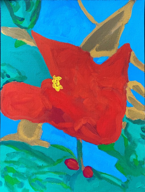 Lj., ‘study 1 - Coral Gables’, 2021, Painting, Gouache on canvas, 917 Fine Arts