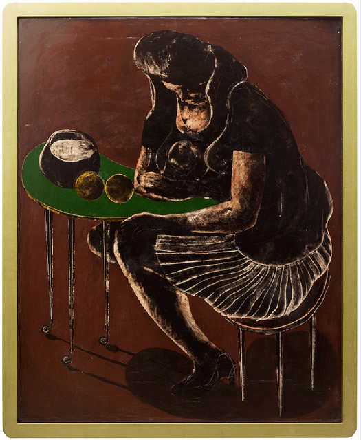 Alex Feuerstein, ‘orangen auf grünem Tisch (oranges on green table)’, 2016, galerie burster