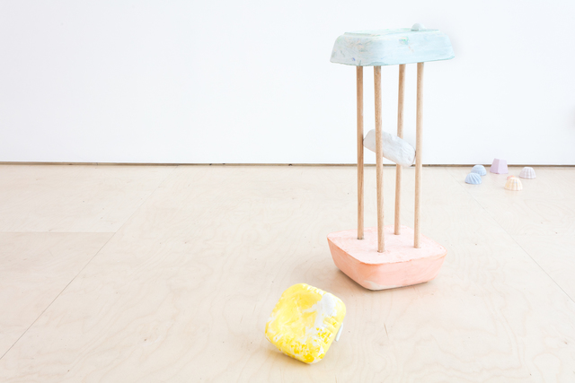 Pippa Eason, ‘Rushing for a Pound for The Ice-Cream Man ’, 2019, Sculpture, Plaster, wood, clay, SEAGER