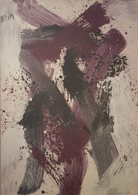 Toti Scialoja, ‘Untitled’, 1990, Painting, Oil on paper on canvas, Luma Arte
