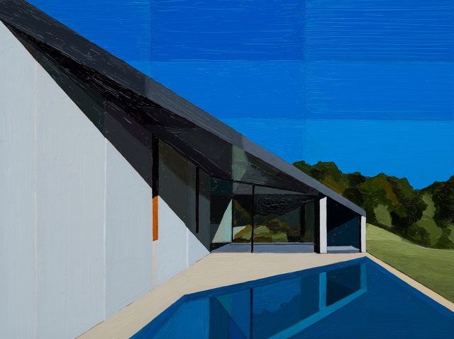 Andy Burgess, ‘House at Hanging Rock’, 2016, Painting, Oil on Panel, Cynthia Corbett Gallery
