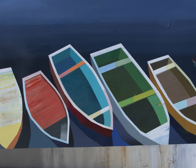 Siddharth Parasnis, ‘Boats in the Shallow Water #25’, 2019, Painting, Oil on Canvas, Caldwell Snyder Gallery