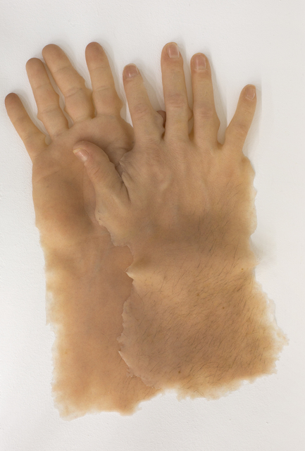 Clemens Krauss, ‘Künstlerhand’, 2017, Installation, Silicon, paint, real hair, Galerie Crone