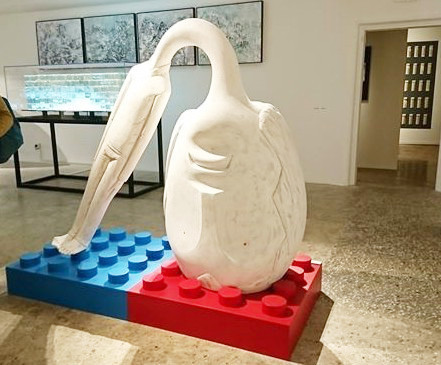 Ivan Lardschneider, ‘Schwerer Kopf mit Lego’, 2017, GALERIE BENJAMIN ECK