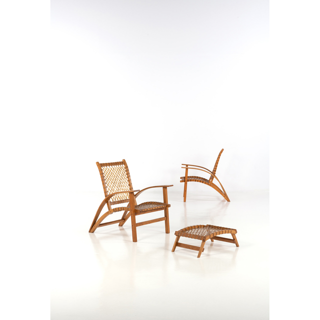 Carl Koch, ‘Sno-Shoe - A Pair Of Chairs And Ottoman’, 1952, PIASA