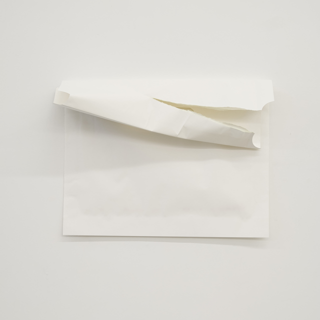 Audrey Cottin, ‘From Memory; One Corn Bag Seeds (#0001)’, 2019, Drawing, Collage or other Work on Paper, Preserving paper, neutral pH paper, seeds ( corn), glue (solvant free), double sided tape and acrylic glow paint, Tatjana Pieters