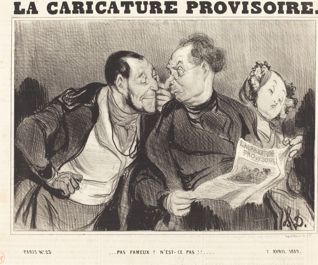 Honoré Daumier, ‘Pas fameux? N'est-ce pas!!...’, 1839, National Gallery of Art, Washington, D.C.