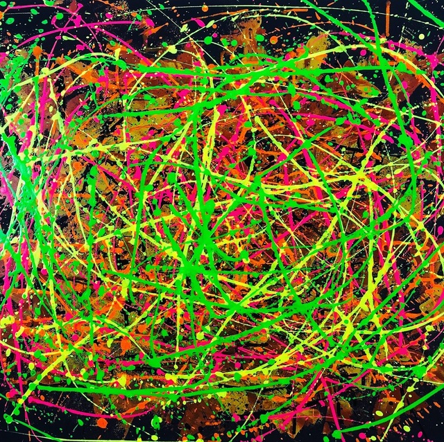Vikash Jha, ‘Cosmic Energy #1’, 2018, Painting, Acrylic and mixed media on canvas board, MvVO ART