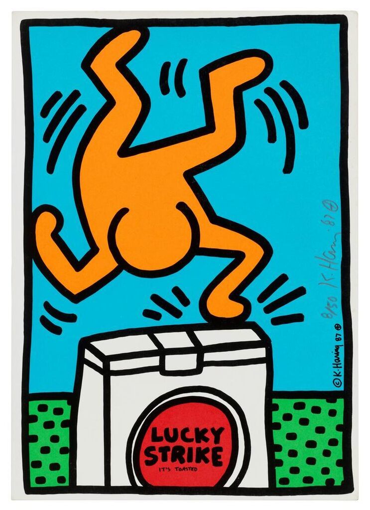 Keith Haring - One print, from: Lucky Strike