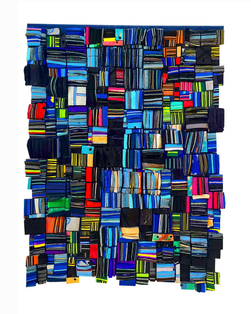 Patrick Tagoe-Turkson, ‘Ofre’, 2018, Mixed Media, Recycling of found flip-flops on suede, Out of Africa Gallery