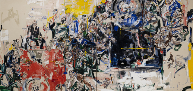 John Copeland, ‘Here I Am, I Always Am’, 2019, Painting, Oil on raw canvas (diptych), V1 Gallery