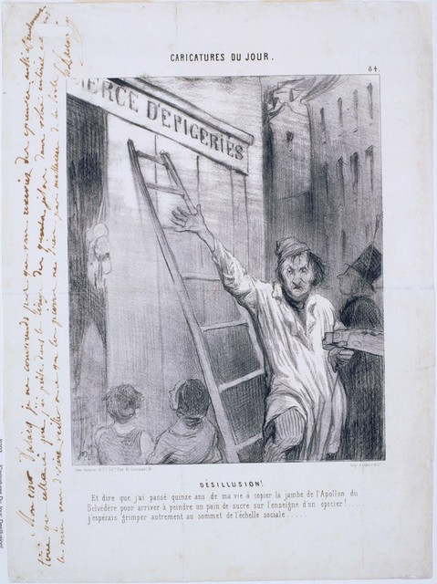 Honoré Daumier, ‘Caricatures du Jour: Désillusion! ’, 1843, Phillips Collection