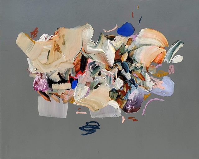 Janna Watson, ‘Slate Plate’, 2021, Painting, Mixed media on panel, Bau-Xi Gallery