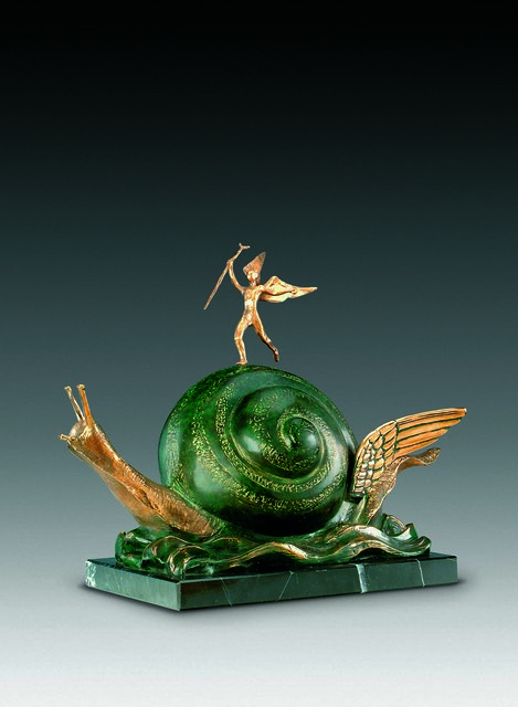 Salvador Dalí, ‘The Snail And The Angel’, 1977, Sculpture, Bronze lost wax process, Dali Paris