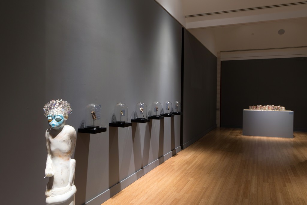 Small Works, Tall Tales. Installation view at the Virginia Museum of Contemporary Art. Photograph by Glen McClure Small Works, Tall Tales. Installation view at the Virginia Museum of Contemporary Art. Photograph by Glen McClure