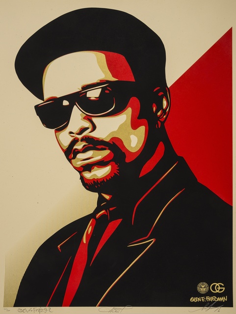 Shepard Fairey (OBEY), ‘Ice-T OG (Red)’, 2016, Forum Auctions