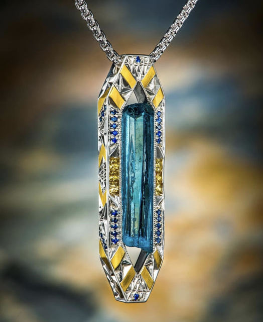 Buddy Austin, ‘Aquamarine Pendant’, 2018, Jewelry, Aquamarine and Silver, The Crown Collection