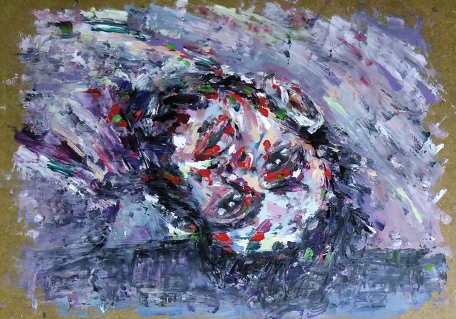 Doaa Farouk, ‘Freedom 1’, 2018, Painting, Oil on wood, Janet Rady Fine Art