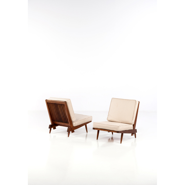 George Nakashima, ‘Pair Of Fireside Chairs’, 1962, PIASA