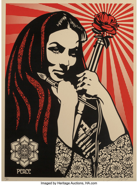 Shepard Fairey, ‘Revolutionary Woman with Brush’, 2007, Heritage Auctions