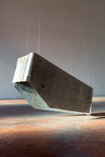 Tiril Hasselknippe, ‘Balcony (angoli arrotondati)’, 2016, Sculpture, Welded steel, steel ropes, DREI