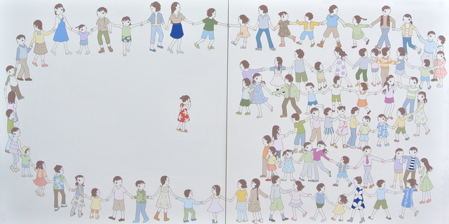 Yui Fujinaga, ‘Kagome Kagome’, 2010, Painting, Acrylic on paper, Mizuma Art Gallery