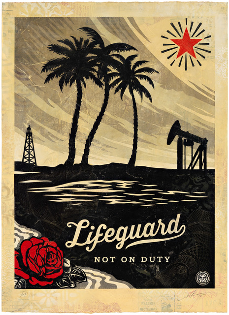 Shepard Fairey (OBEY), ‘Lifeguard Not on Duty, HPM’, 2015, Pace Prints