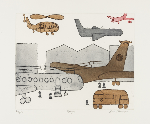 Julian Trevelyan, ‘Hangars’, 1973, RAW Editions