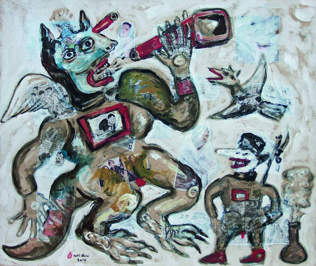 Heri Dono, ‘Champagne from Television’, 2016, Mizuma Art Gallery