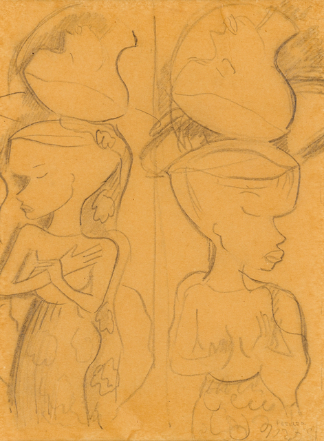 Alexis Preller, ‘Drawings, five’, Drawing, Collage or other Work on Paper, Ink and pencil on paper, Strauss & Co