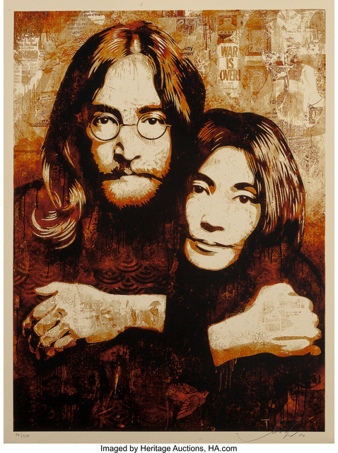 Shepard Fairey (OBEY), ‘John & Yoko Canvas Print’, 2010, Heritage Auctions