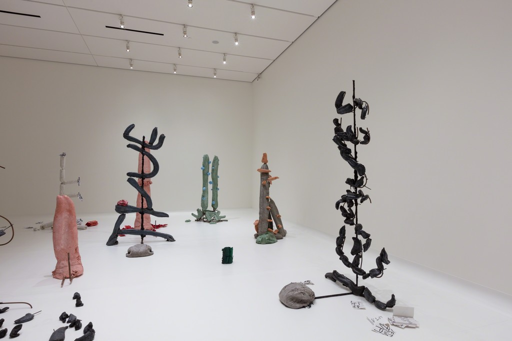 Installation view, Sightings: Michael Dean, Lost True Leaves, Nasher Sculpture Center, Photo: Kevin Todora. Installation view, Sightings: Michael Dean, Lost True Leaves, Nasher Sculpture Center, Photo: Kevin Todora.