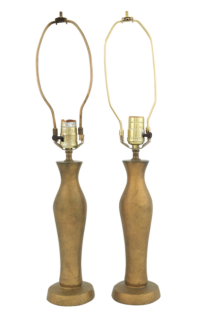 ‘Pair of Gilt-Bronze Lamps, In the manner of Alberto Giacometti’, Design/Decorative Art, Doyle