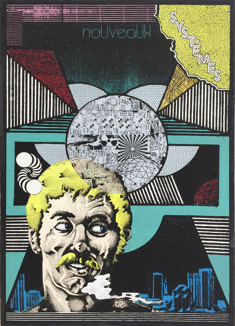 Gwenaël Rattke, ‘Nouveaux Systems’, 2014, Painting, Acrylic and silkscreen on museum board, Romer Young Gallery