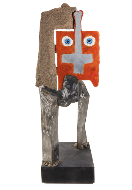 David Hare, ‘Cronus Walking’, 1976, Sculpture, Stainless steel, acrylic, polyurethane, epoxy and sand, Hindman