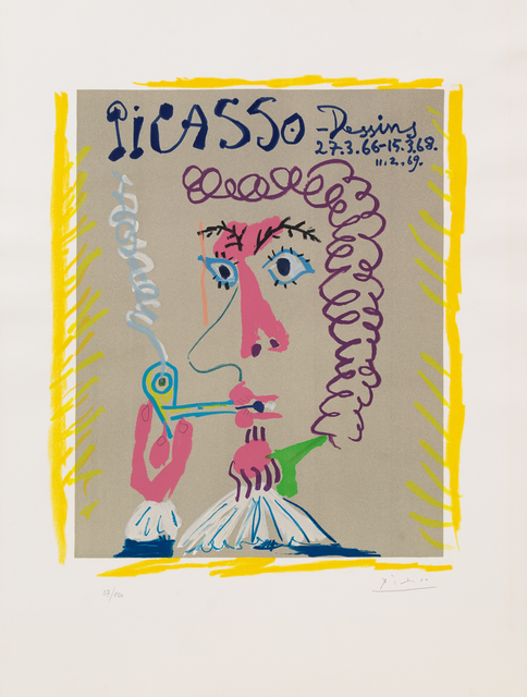 Pablo Picasso, ‘Fumeur from Dessins 66-69’, Print, Lithograph, Hindman