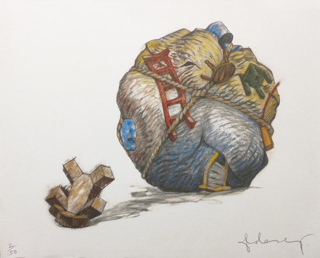 Claes Oldenburg, ‘HOUSEBALL WITH FALLEN TOY BEAR’, 1997, Gallery Art