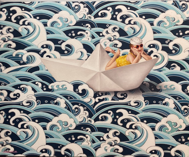 Carlos Oviedo, ‘Keep Calm’, 2020, Painting, Oil on Canvas, Pen Project