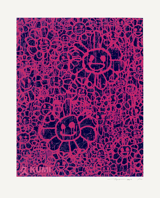 Takashi Murakami, ‘Murakami x MADSAKI Flowers Pink Black B’, 2017, Kumi Contemporary / Verso Contemporary