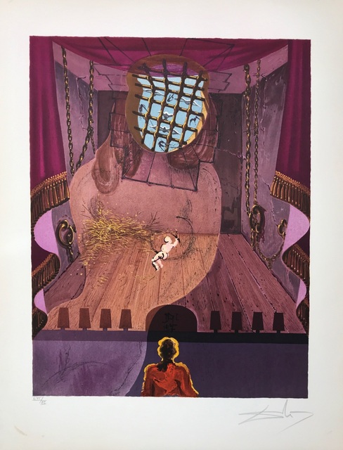 Salvador Dalí, ‘The Prison’, 1969, Drawing, Collage or other Work on Paper, Lithograph, Dali Paris