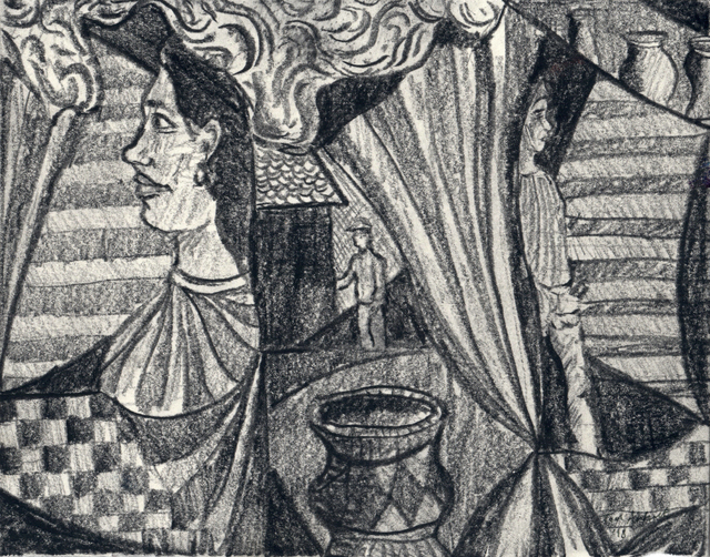 Tom Anholt, ‘The Potter (Study)’, 2018, Drawing, Collage or other Work on Paper, Pencil on paper, Hakgojae Gallery