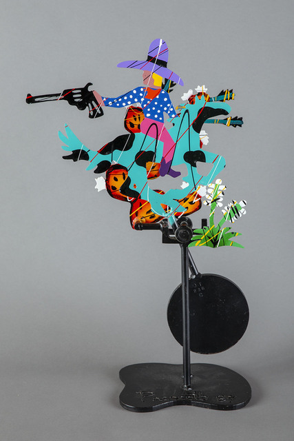 Frederick Prescott, ‘Hand Painted Metal Acrylic Sculpture Cowboy Wild West Western Art’, 1989, Modern Artifact