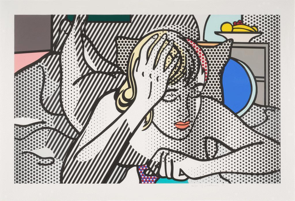 Roy Lichtenstein - Thinking Nude, from Nude Series
