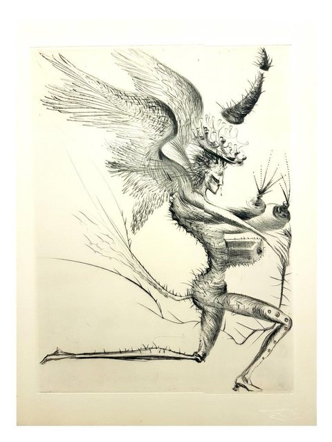 Salvador Dalí, ‘Original Etching "Venus in Furs VII" by Salvador Dali’, 1968, Galerie Philia