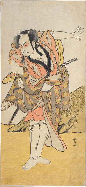 Katsukawa Shunko, ‘Otani Hiroji III as Hataemon (?)’, ca. 1788, Scholten Japanese Art