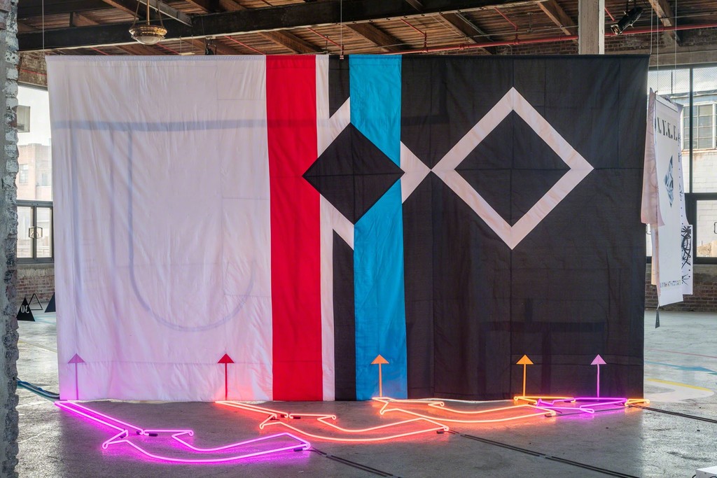 Alison O'Daniel, Room Tone (installation view), 2016. Presented at the Knockdown Center, Maspeth, NY. Courtesy the artist and Art in General. Alison O'Daniel, Room Tone (installation view), 2016. Presented at the Knockdown Center, Maspeth, NY. Courtesy the artist and Art in General.