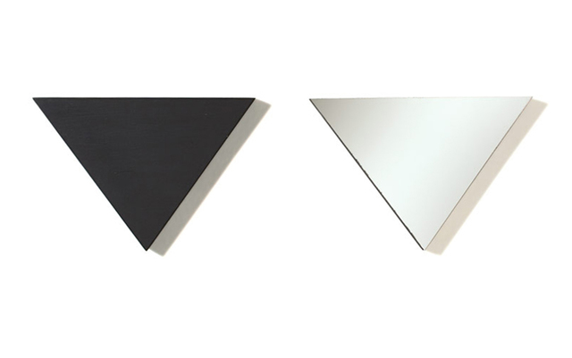 Blinky Palermo, ‘Untitled, dedicated to Thelonius Monk’, 1973, Sculpture, Two triangles: A: Casein paint on wood B: Casein paint and mirror on wood, Carolina Nitsch Contemporary Art